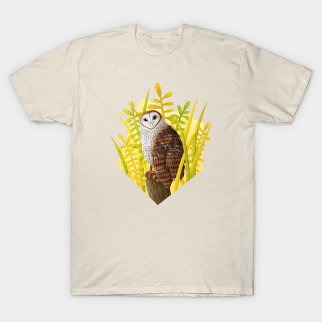 Barn Owl (Tyto alba) T-Shirt by CleanRain3675